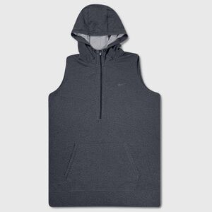 Nike Obsessed Dry-Fit Sleeveless Hoodie - Womens Large Charcoal - #48863-G4